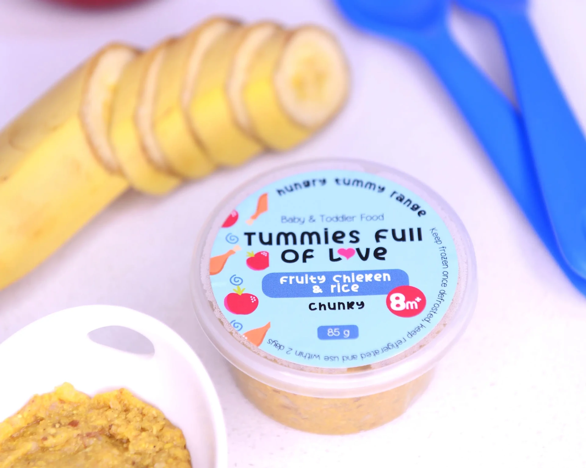 Tummies Full Of Love Fruity Chicken and Rice meal